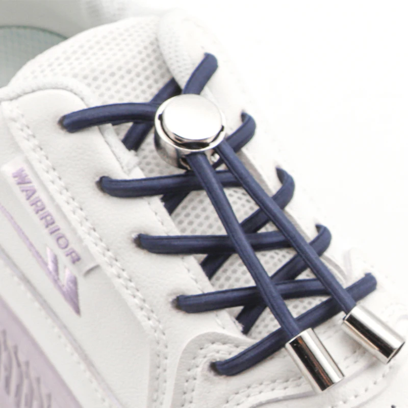 Lacets marche et arrêt rapides, serrures à ressort en métal, sans attaches, lacets élastiques, baskets pour enfants et adultes, boucle rapide, lacets de chaussures décontractées