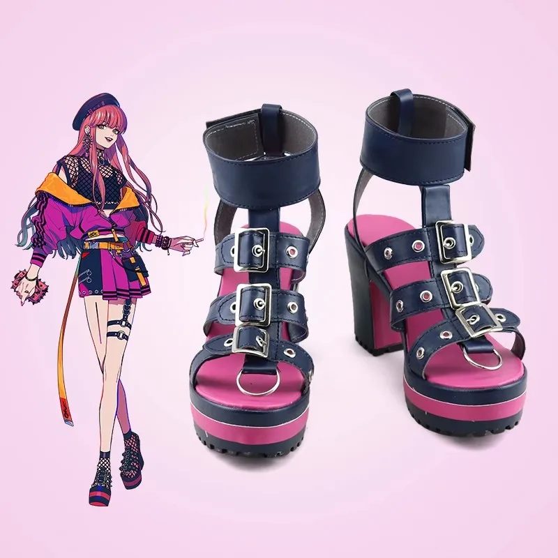 Botas de cuero personalizadas para mujer, zapatos de Cosplay de Anne Faulkner Ryu Natsume, Sugasano, Aren, Misuji, Kantaro