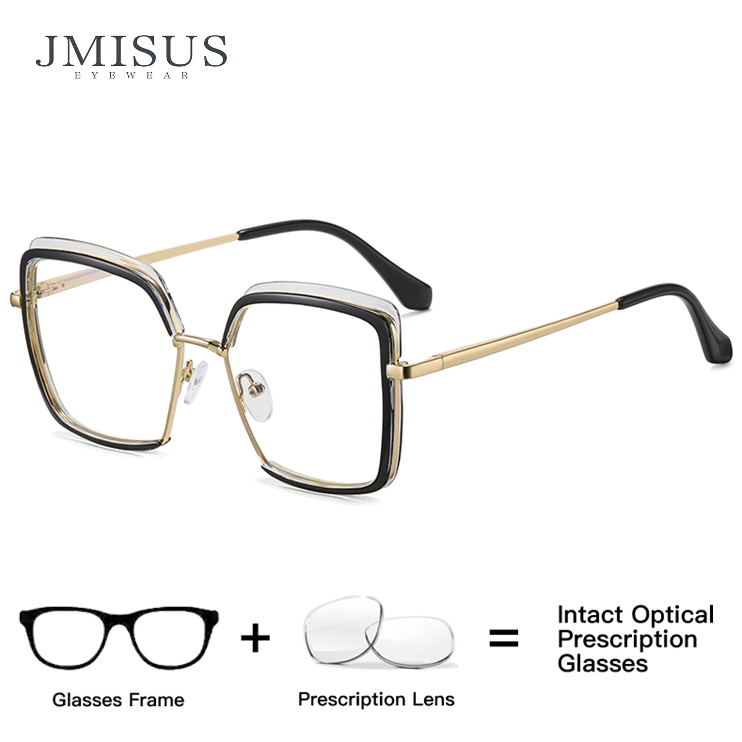

JMISUS New Arrivals Polygon Prescription Glasses Fashion Butterfly Myopia Optical Eyewear Handmade Acetate Women Eyeglasses