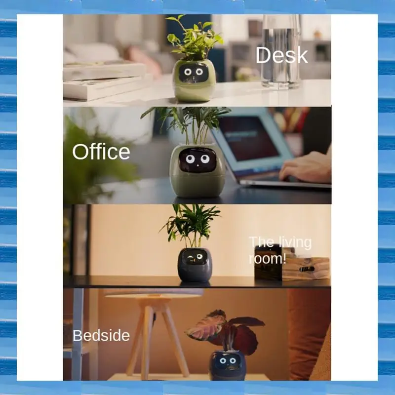 

AT53 Ivy Smart Planter,USB Rechargeable Indoor Small Flower Pot For Indoor Decoration Make Raising Plant Easy And Fun