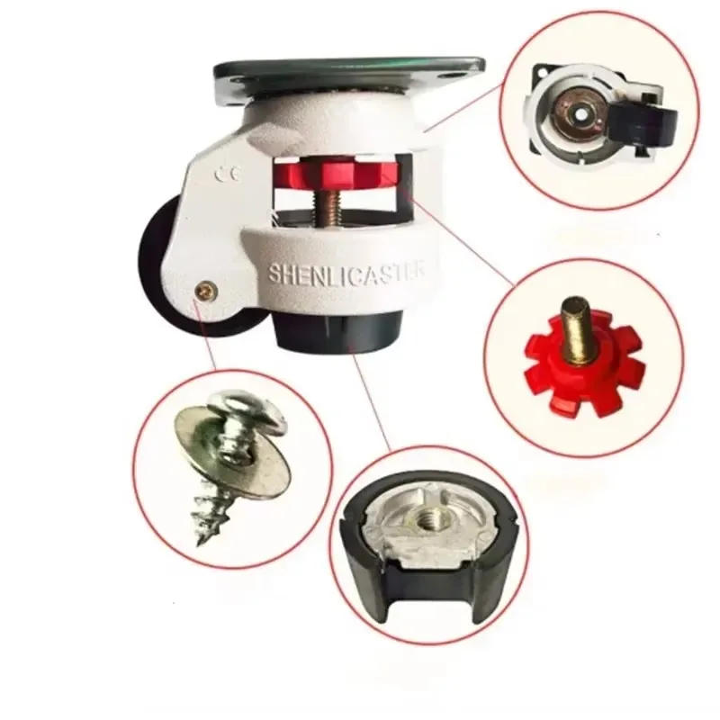 36pcs 40S+4pcs 40F+20pcs 60S Level Adjustment Wheel/Casters  Heavy Duty Equipment Industrial Casters