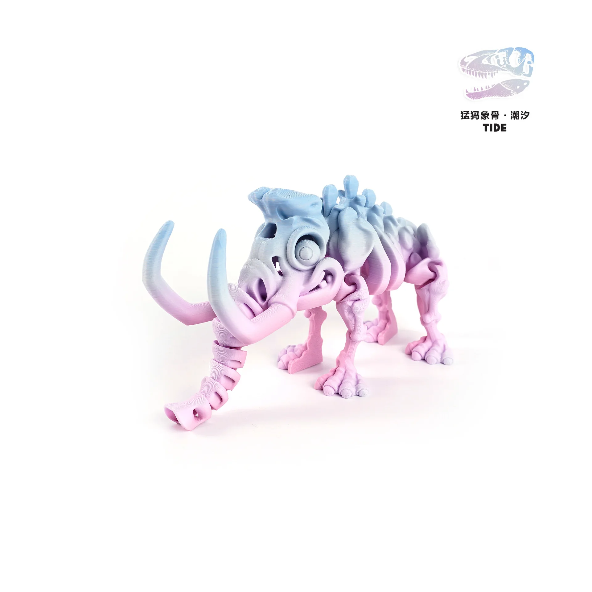 Druk 3D transgraniczny specjalny dla wybuchowej kości mamutowej dinozaura zabawna zabawka ozdoba figurka prezent symulacja szkieletu