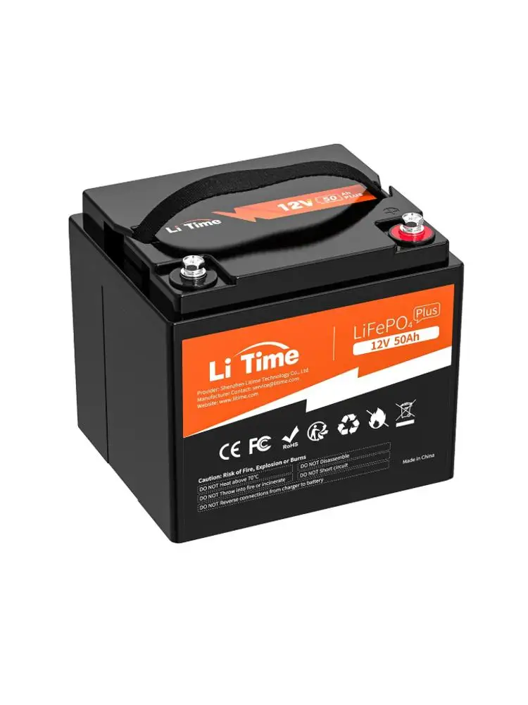 AliExpress NONE LiFePO4 Lithium Battery, 12V 50Ah Rechargeable Deep Cycle Pack, with BMS, for Marine RV Fish Finder, Solar Energy Storage, 12.8V