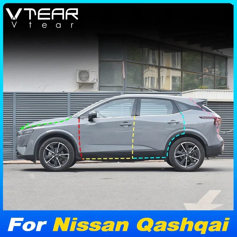 Vtear Car Window Door Rubber Sealing Strip Dust Mute Insulation Protective Decoration Accessories For Nissan Qashqai 2023 2024