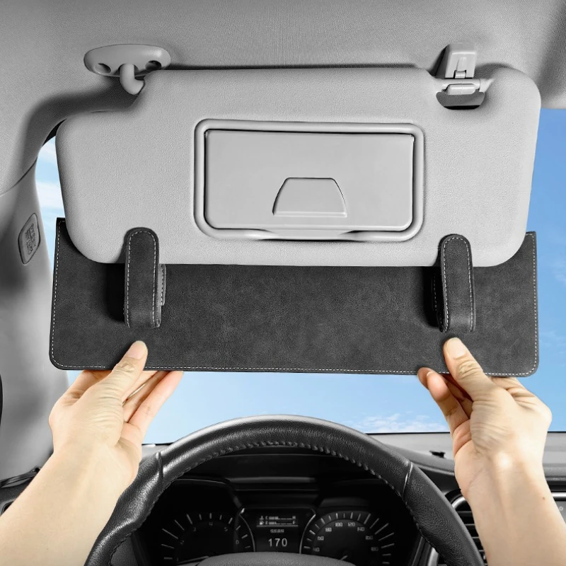 

Adjustable Car Sun Visors Extender Suede Sun Visor Attachment Suitable For Sun Visor Plate Sunshine Blocking Extender