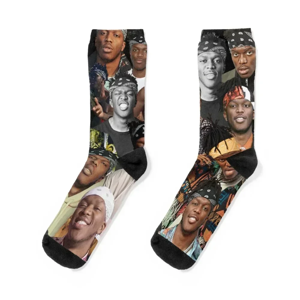 

ksi photo collage Socks basketball golf colored Lots Socks Male Women's