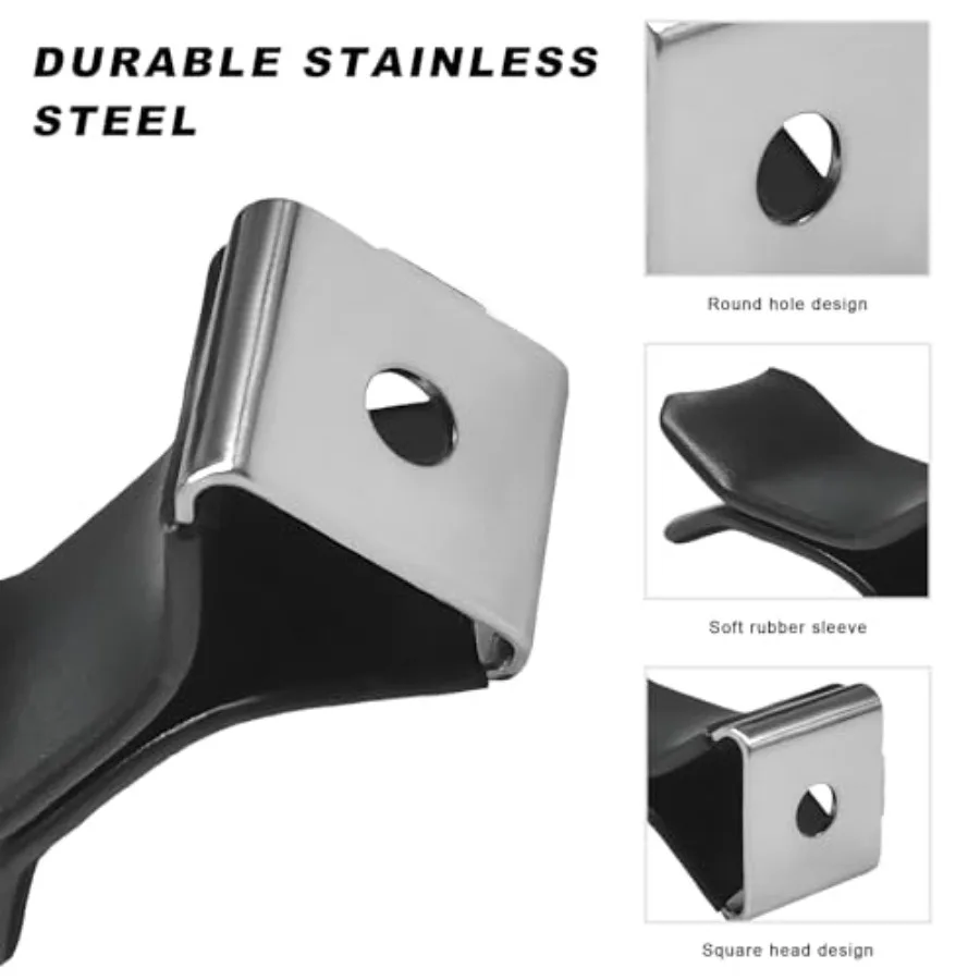 20PCS Square Head Car Vent Clips, Auto Air Conditioner Decorative Clips Output Perfume Clamp, Metal Air Freshener Clip Vent Out - view 3
