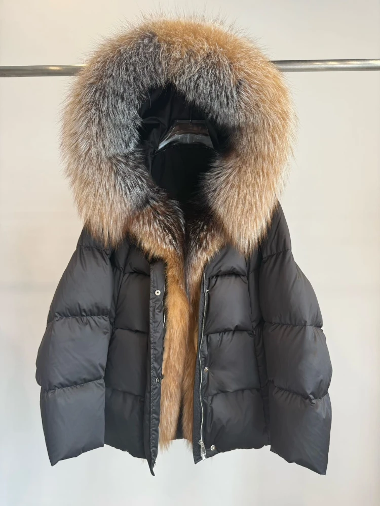 Women's Down Coat with Hood Lightweight Puffer Jacket Women Luxury Autumn Winter Goose Down Coats for Woman Zipper Workwear