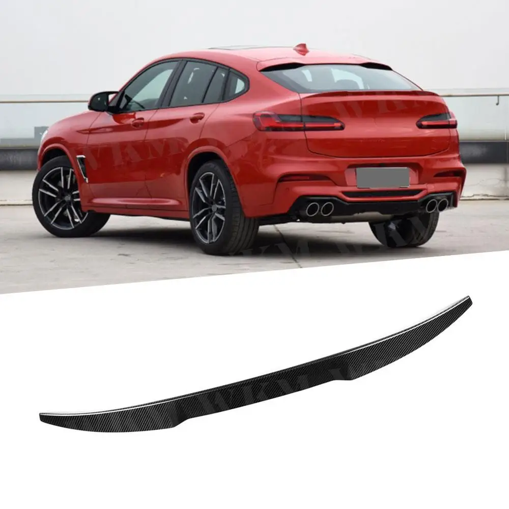 Dry Carbon Fiber Rear Spoiler Car Styling for BMW X4 G02 F98 X4M 2019-2020 Rear Trunk Duck Spoiler Wing