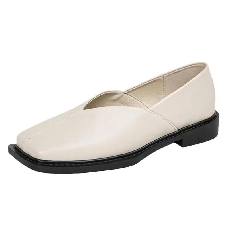 

2026 Women's Single Shoes New Style Mary Jane Shoes Women's Retro Small Leather Shoes Large Size Women's 41-43 Mary Jane