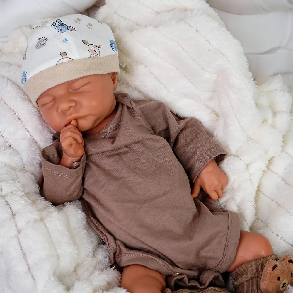 

Silicone Rebirth Reborn Baby 17.73" Loulou Reborn Boy Realistic Newborn Doll Unfinished DIY Toy by You