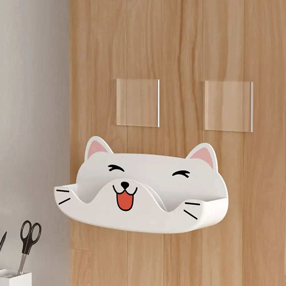 Cartoon Cat Sunglasses Display Holder Wall Mounted Wardrobe Eyewear Storage Box Home Tidying Punch-free Sunglass Organizer