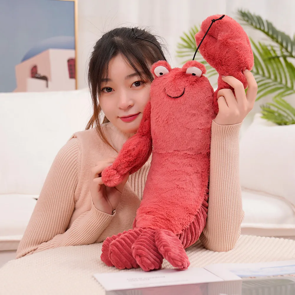 Cute Sheldon Shrimp Plush Toys Crispin Crab Larry Shrimp Dolls Stuffed Animal Appease Plushie for Baby Children Birthday Gifts