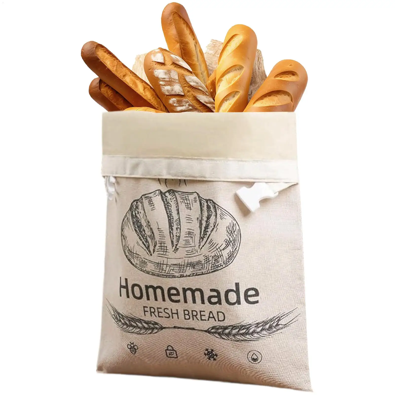 Dough Preservation Pouch Beeswax Coated Bread Bags Beeswax Bread Bag for Kitchen Freezer Dining Room Picnic Party Home Apartment
