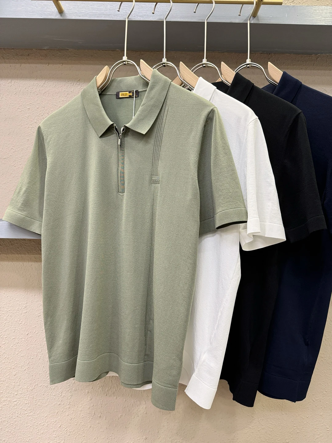 

BLLIYOSS T-Shirt men Silk Cotton High-quality ventilate Casual half Sleeve Solid color versatile Old Money Essential for Summer
