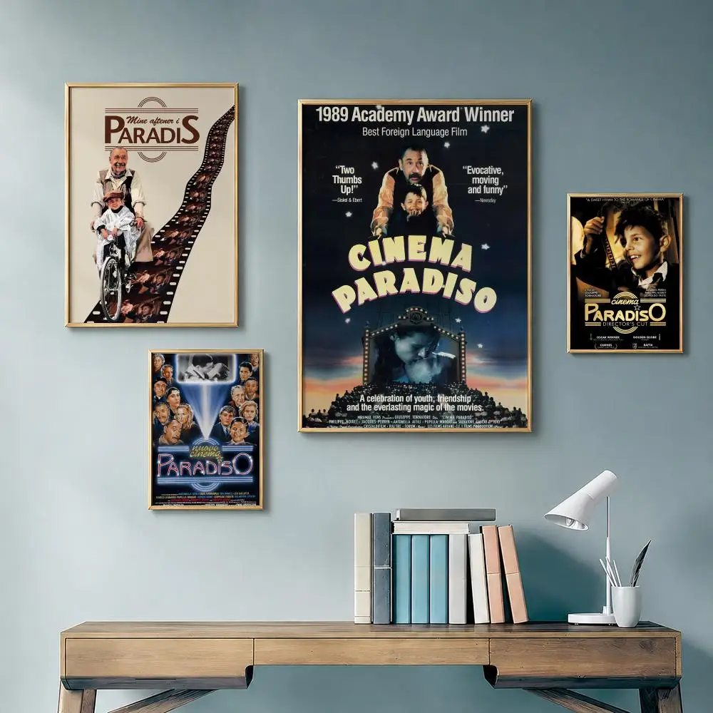 Classic Movie C-Cinema ParadisoS Poster Vintage Retro Anime Poster Stickers Peel and Stick Wall Art Home Decor