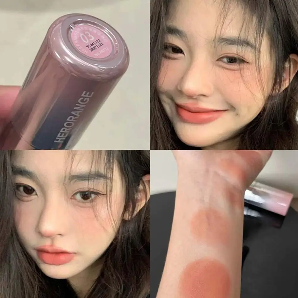 Blush líquido curtido geléia cor em pó renderização hidratante beleza de longa duração expande contratos bochecha rosto blushmakeup