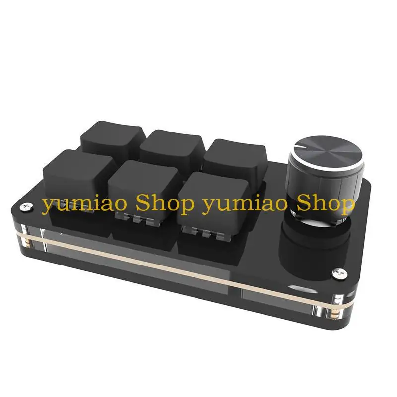 587B 6 Keys  USB Keyboard for w/ Volume Button Knob Programming