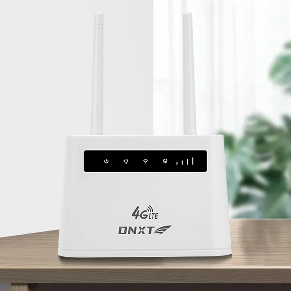 4G LTE WiFi Router 2 Antennas 150Mbps Wireless Internet Router RJ11 RJ45 Ports with SIM Card Slot Hotspot Modem for Home