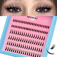 Extensión de pestañas MOONKALI, grupos de pestañas tenues, 10-16mm, 4 estilos, grupos de pestañas, pestañas de volumen, extensión de pestañas DIY