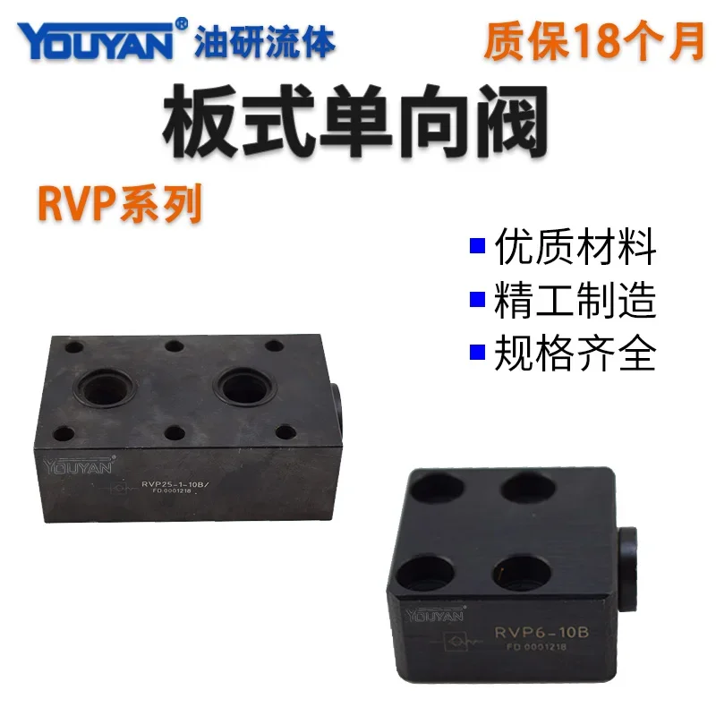 RVP6 type 8 hydraulic RVP10 plate type 12 check valve RVP16 RVP20 25 30 40-1-10B