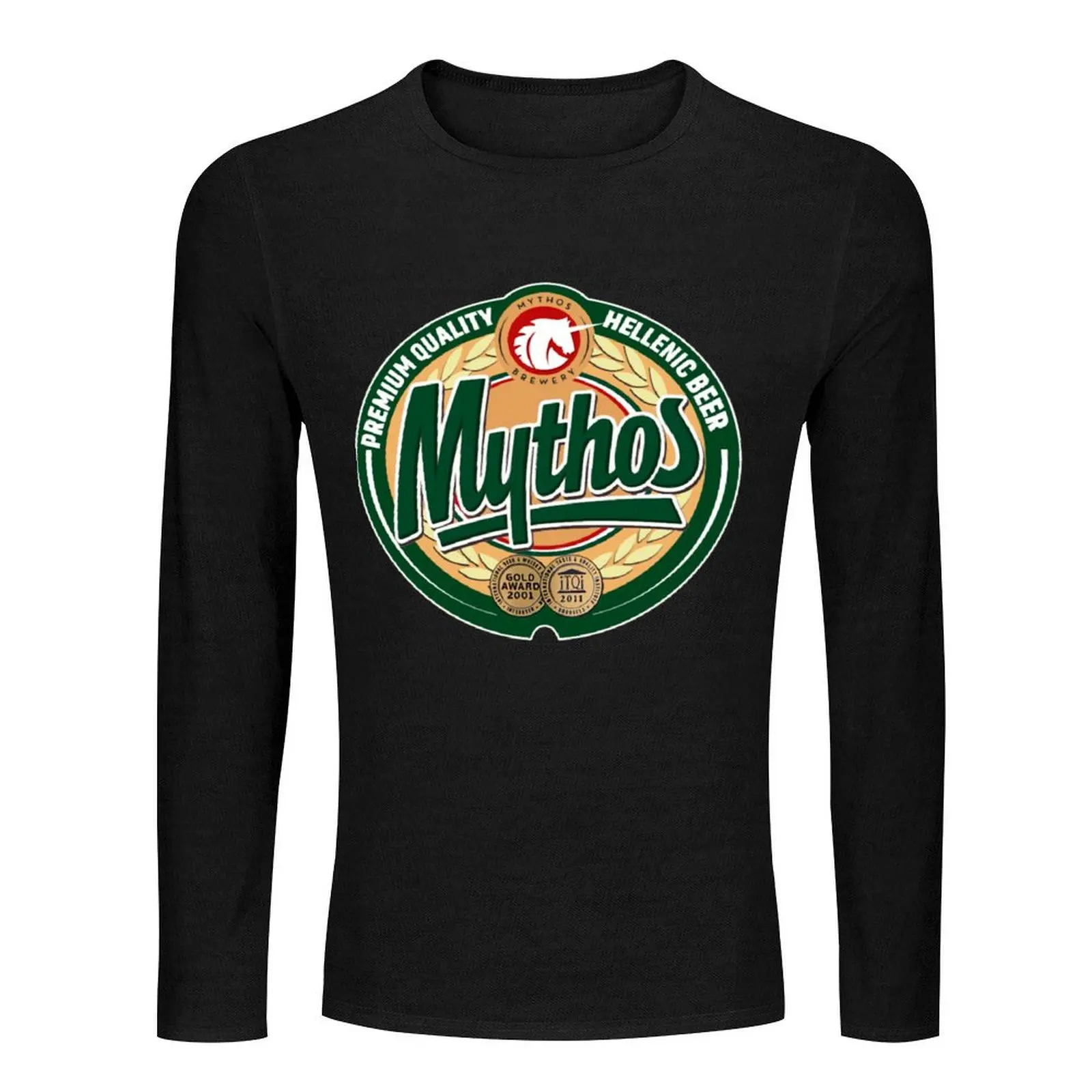 Hellenic Greek Beer Mythos Long T-Shirt Aesthetic clothing cute clothes plain t-shirt t shirts for men pack