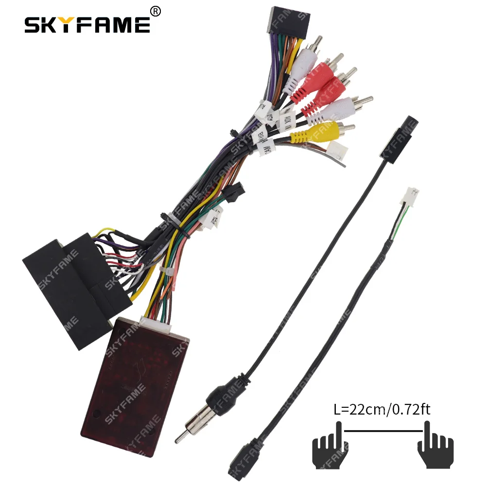 Skyfame chicote de fios do carro caixa canbus adaptador decodificador para fiat aega tipo mobi toro 500x uno argo cronos FT-SS-05A RP5-FT-003