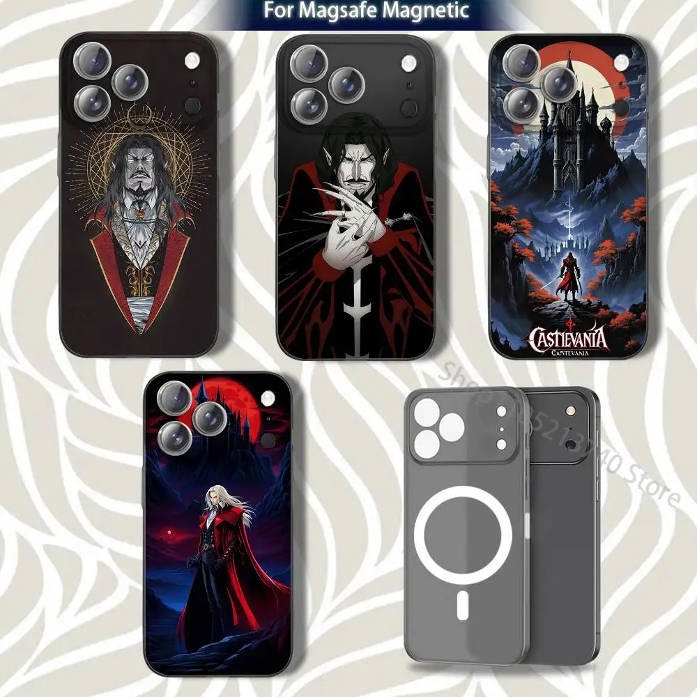 

cool C-CastlevaniaS Popular For iPhone 17,12,11,14,13,15,16,Plus,Air,Pro,Max,E,Mini for Magsafe Magnetic Frosted Grey Phone Case