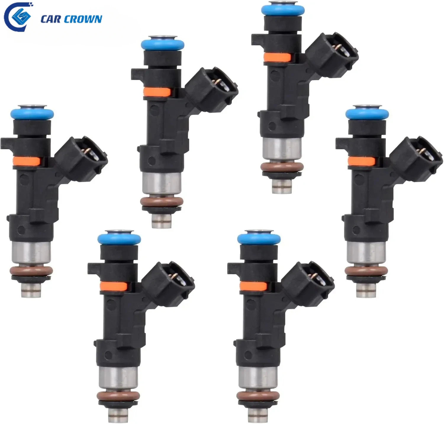 6PCS Fuel Injector 4 Holes Compatible 0280158042 16600CD700 FJ828 For Infiniti FX35 G35 M35 3.5L V6 Nissan 350Z Murano 3.5L V6