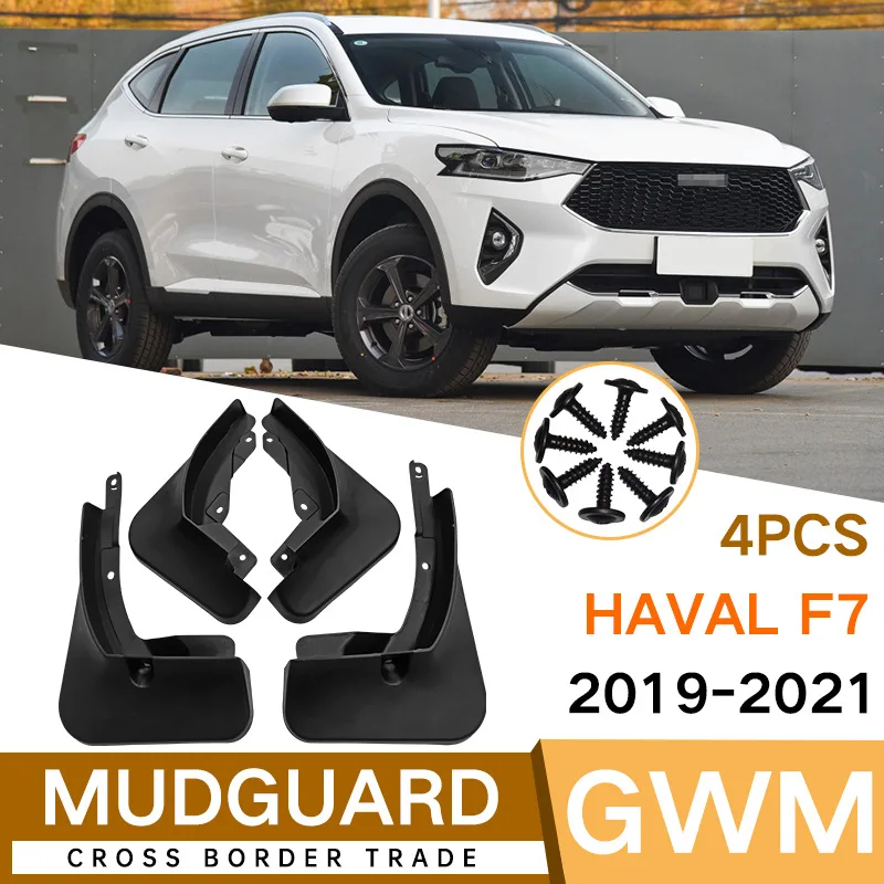 

For Haval F7 F7X 2019-2021 Car Molded Mud Flaps Splash Guards Mudguards Front Rear Styling Front Rear Car Accessories