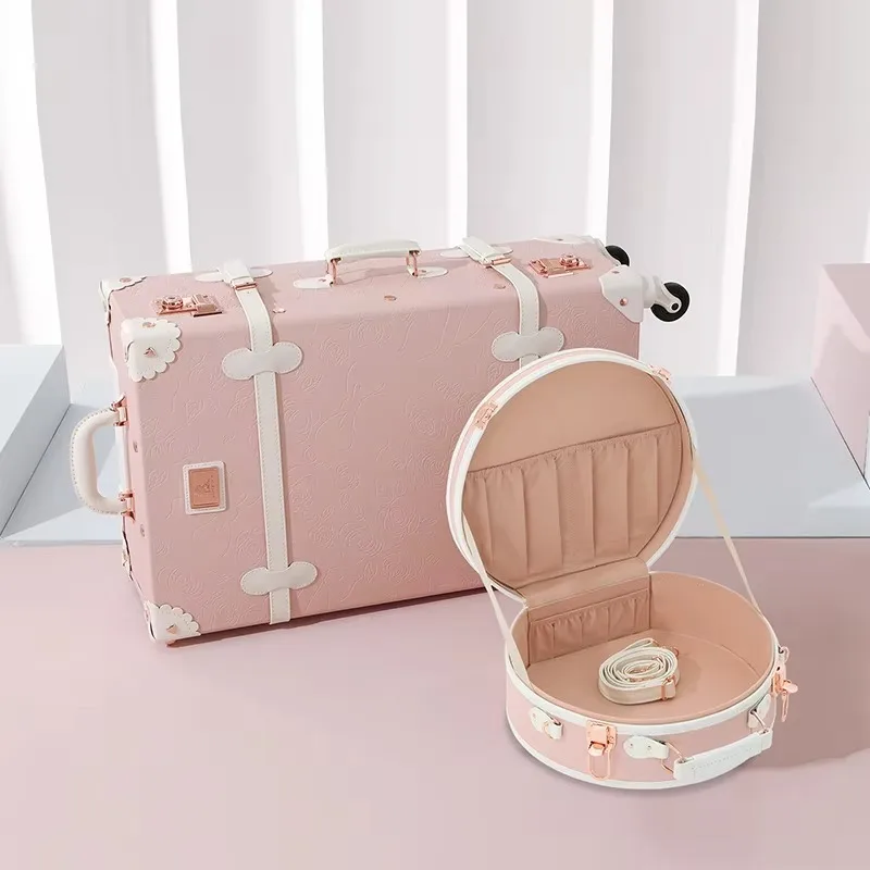 

Винтажные наборы чемоданов из двух предметов TSA Carryon для багажа с вращающимися колесами