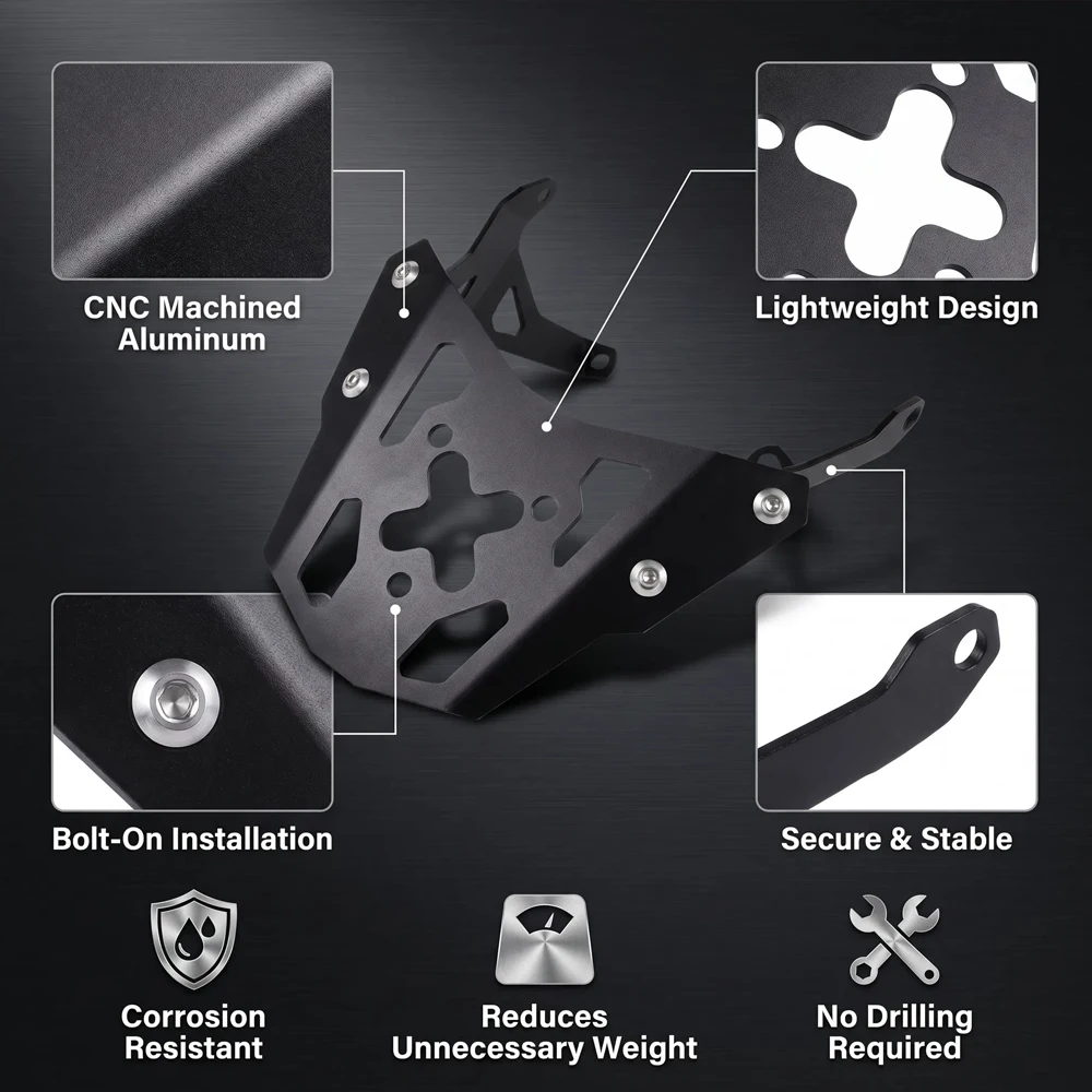 ER6F ER6N EX650 Ninja650 Motorcycle Accessories Rear Luggage Rack Bracket Holder For KAWASAKI Ninja 650 2013 2014 2015 2016 view 3