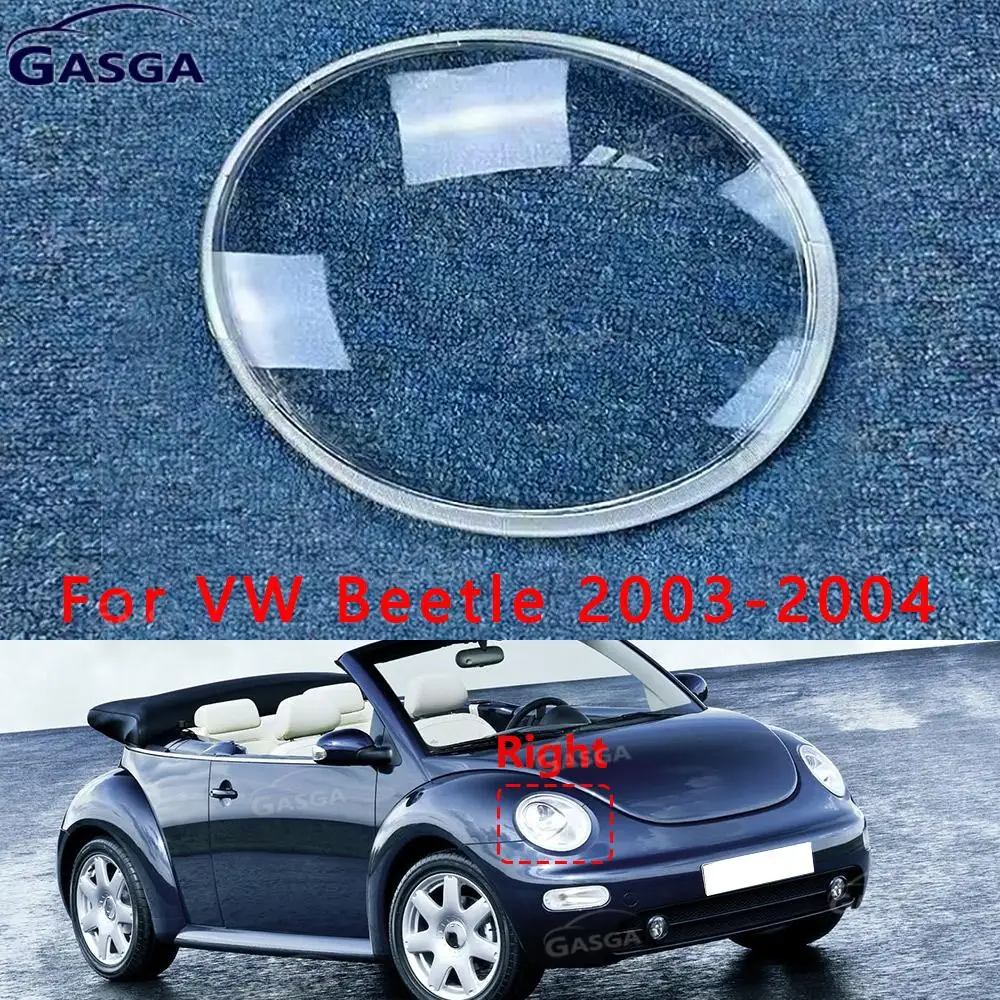 

For VW Beetle 2003-2004 Headlight Shell Lamp Shade Transparent Lens Cover Headlight Cover Headlight Cover