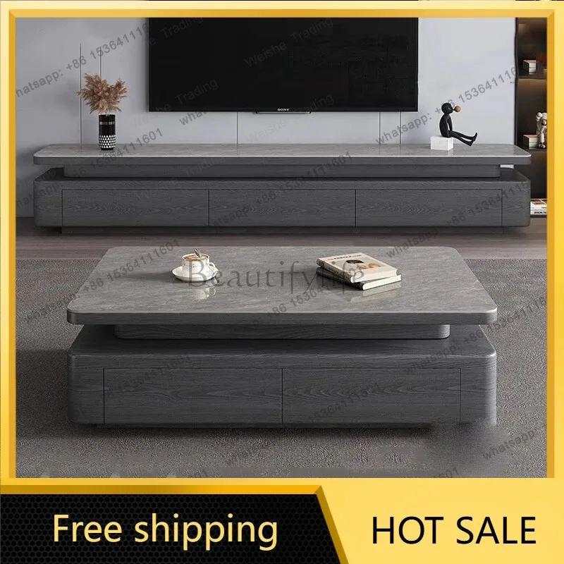 zj.European Luxury Tv Stands Living Room Mobile Cabinets Display Drawers Big Size Tv Table Designer Muebles Lounge Suite Furnitu