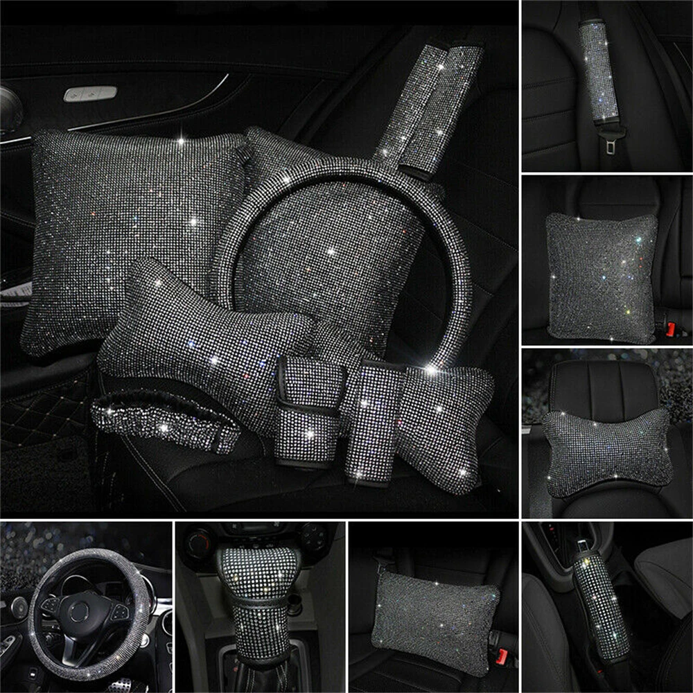 

Car Decor Universal Sparkle Luxury Bling Bling Rhinestone Diamond Car Accessorie