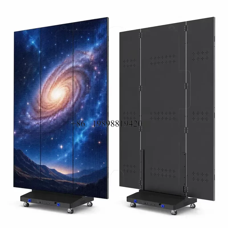 Wmwmnu Double Side Foldable LED Poster Screen P1.25 P1.53 P1.86 P2.5 1280x1920 Storage Battery Portable customized product