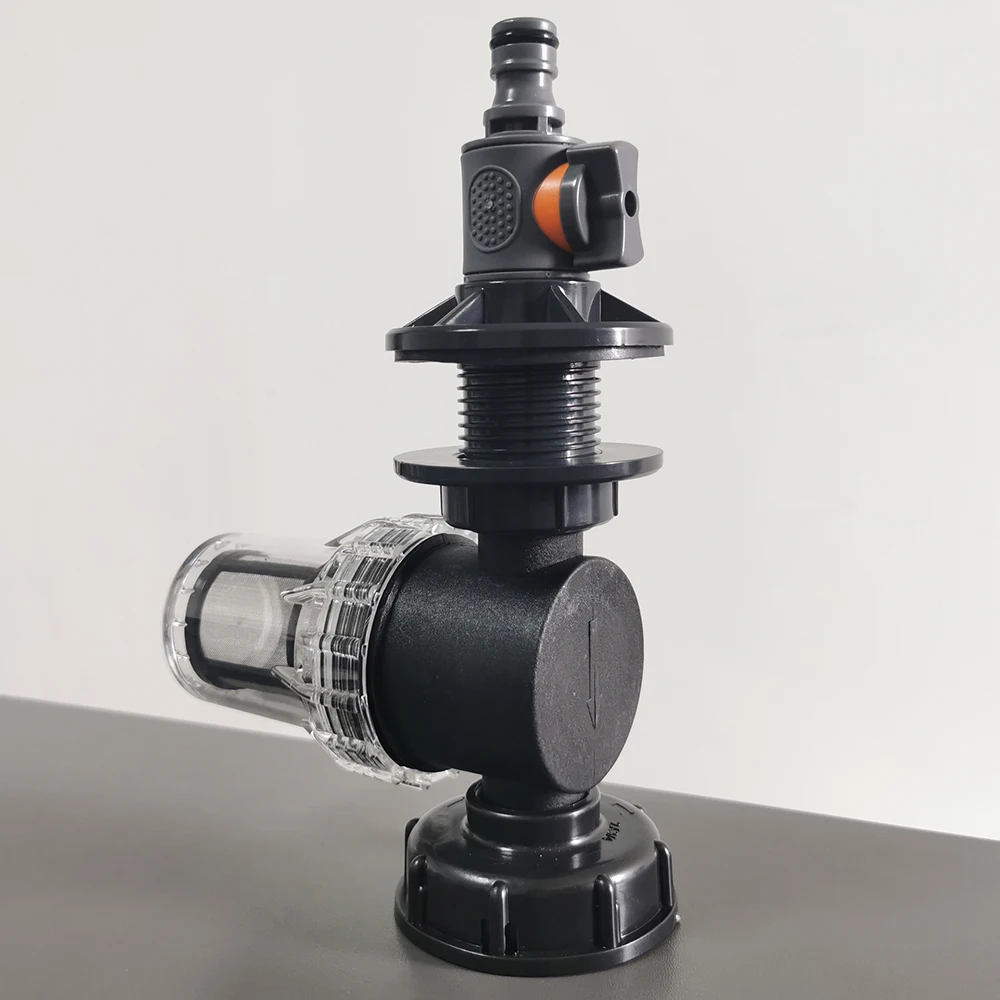 RV Accessories Water tank water pipe joint 80 mesh filter outlet connection quick plug for ton bucket IBC S60*6 3/4'' PTFE Tape