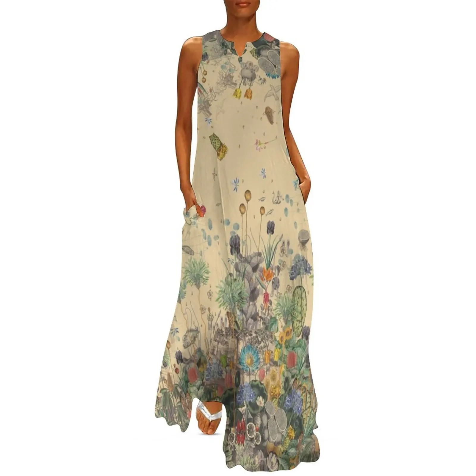 Garden Surround Long Dress sensual sexy dress for women beach dresses luxury woman evening dress