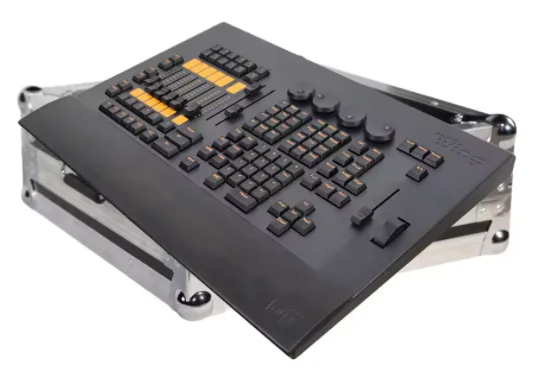 Grand     DMX Lighting Console Black Horse Command Wing PC Controller with Flight Case for Stage & DJ