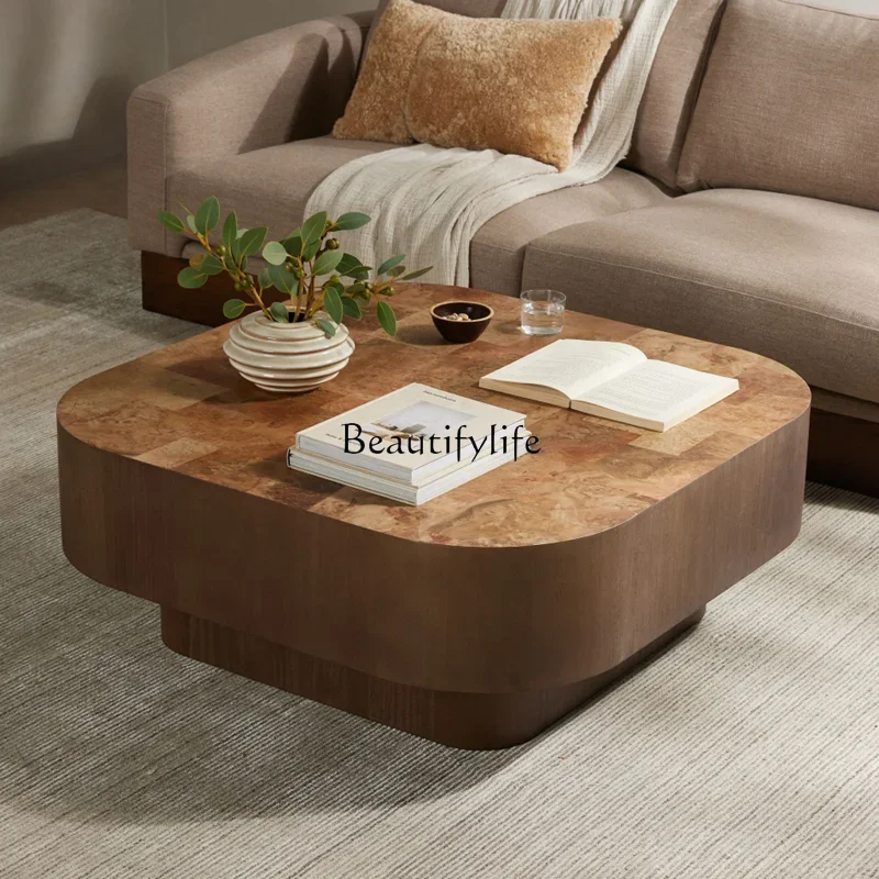 

LXChinese ancient coffee table retro French simple modern surprise quiet wind round NordicSSS