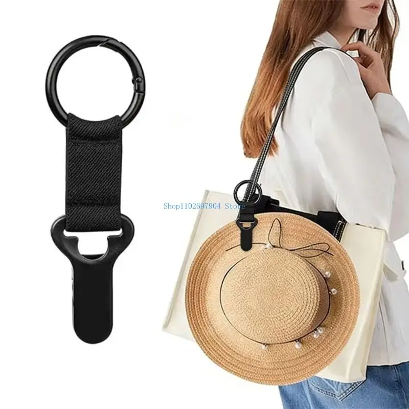N7YF Metal Hat Clip For Outdoor Storage Lightweight And Practical Bag Accessory for Traveling Bags Backpacks Purses