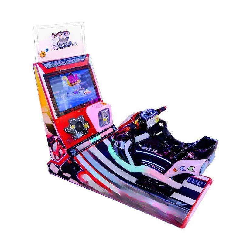 Happy Airship Racing Game Machine Children Coin Commercial Racing Shooting Motorcycle Shooting Ball