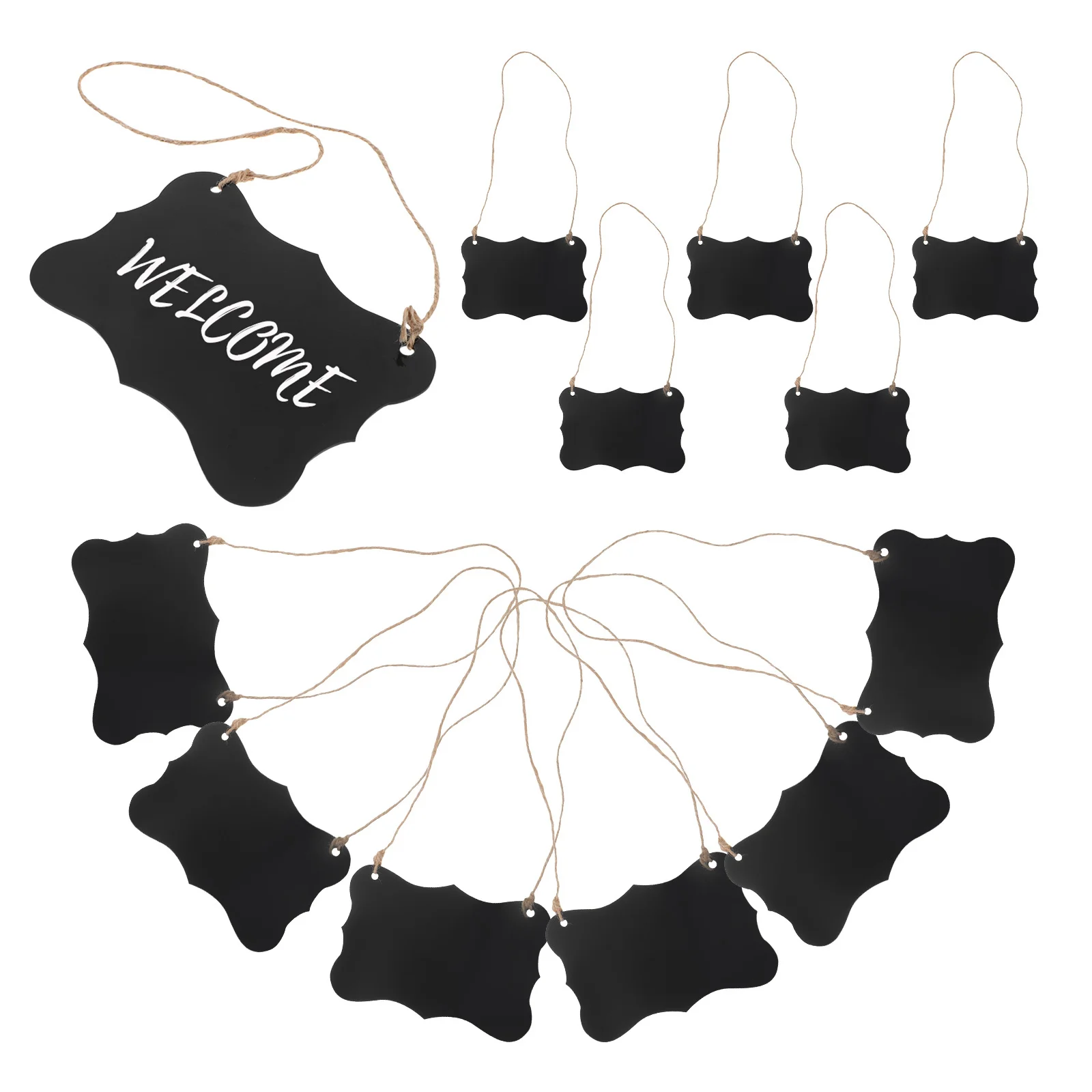 12 قطعة سبورة أكريليك معلقة قابلة للمسح لوحات ملاحظات متعددة الاستخدامات علامات عرض مذكرة لبار الزفاف المطبخ مطعم الجدار