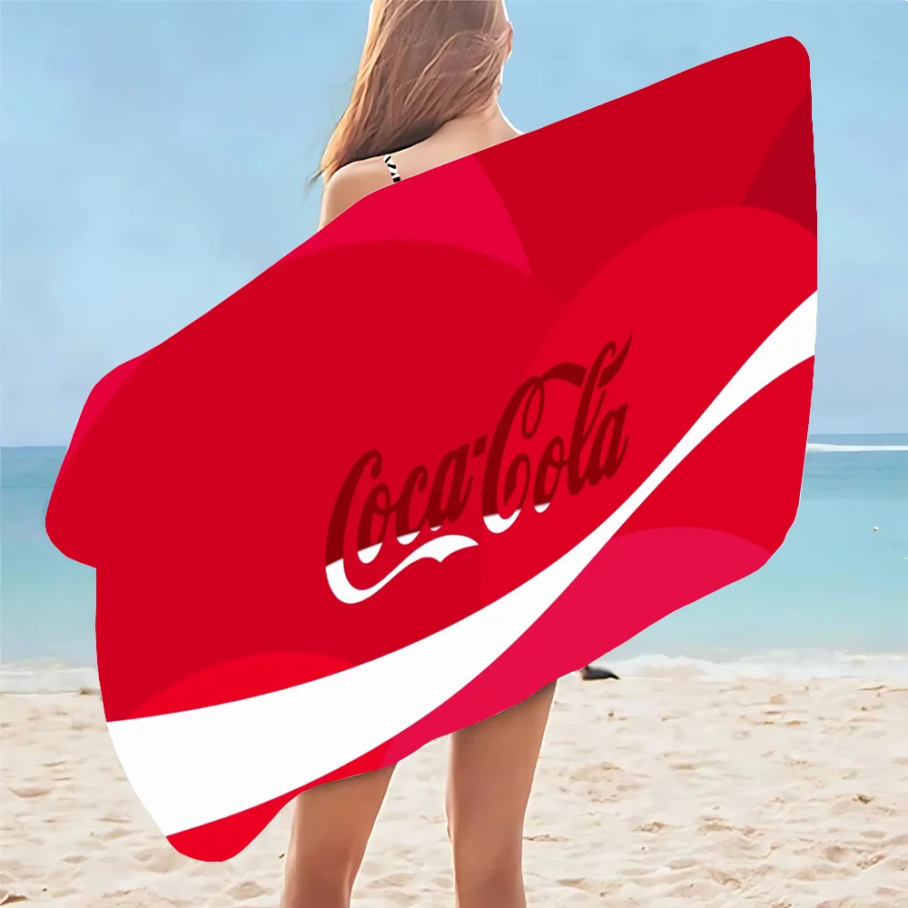 Coca-Cola Beach Towel Sauna Personal Care Towels Bathroom Accessories Spa Quick Drying Towels For Home Large Bath Gym Set Garden