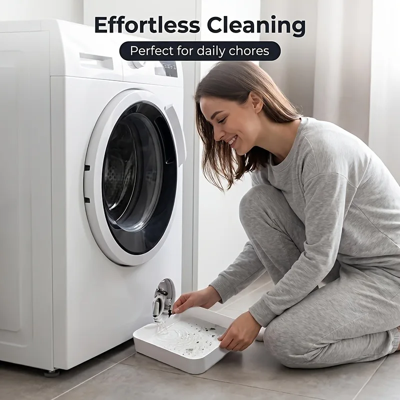 1 piece washing machine drainage outlet water tray, effectively preventing water leakage and dirt contamination