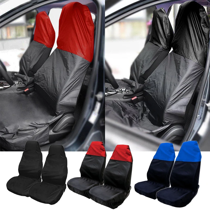 2Pack Car Seat Covers Universal Front Seat Cover Waterproof Oilproof Breathable Car SUV Interior Dustproof Smudgeproof 2022 New