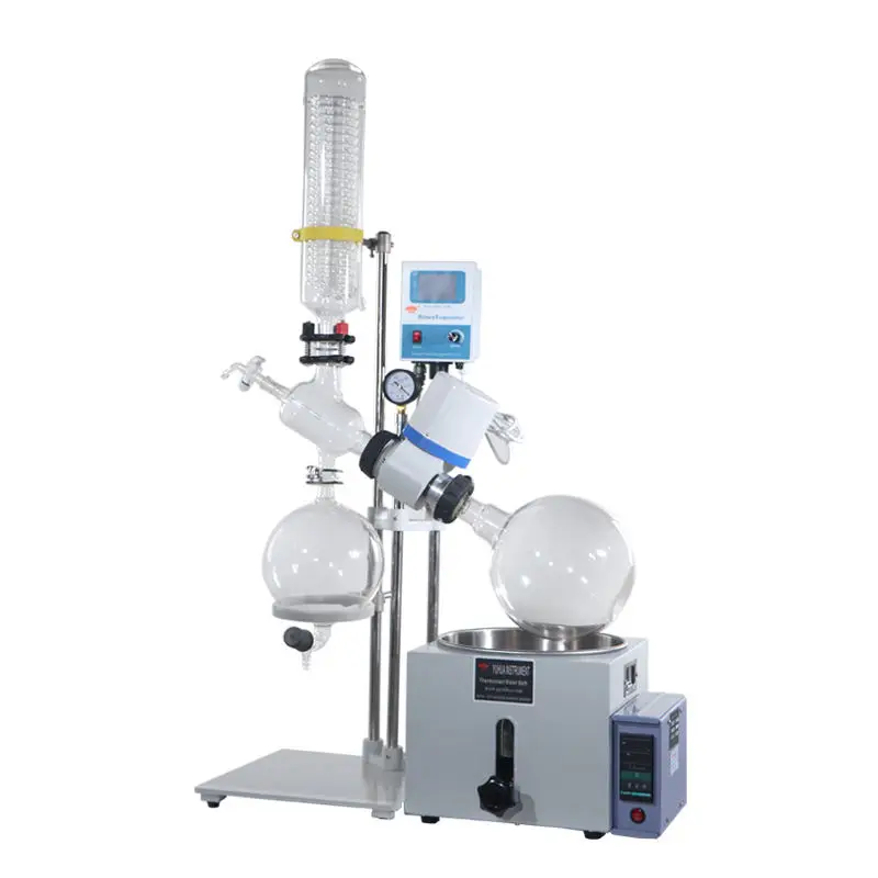 RE-501D 5L Industrial Rotary Evaporator for Essential Oil Distillation Electric Rotovap Glass Evaporation Apparatus Motor Core