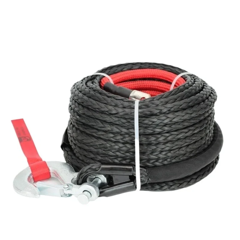 Off-road vehicle traction rope winch rope polymer trailer nylon rope