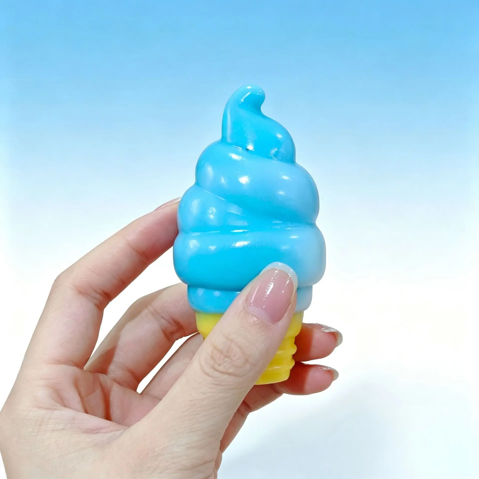 Ice Cream Sensory Toy Squishy Stress-Relieving Blocks Finger-Friendly Puzzle for Relaxation & Brain Development