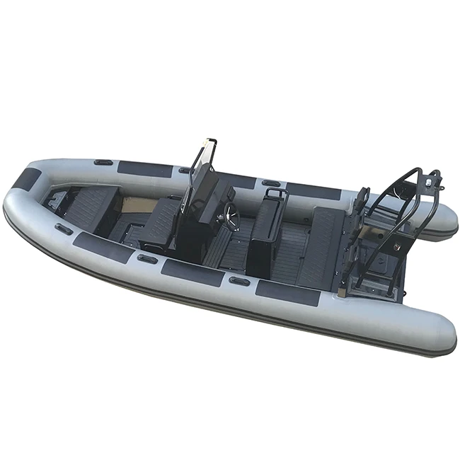 Barcos infláveis duráveis de alumínio RIB 18.3ft RIB560 Orca Hypalon/PVC do oceano luxuoso